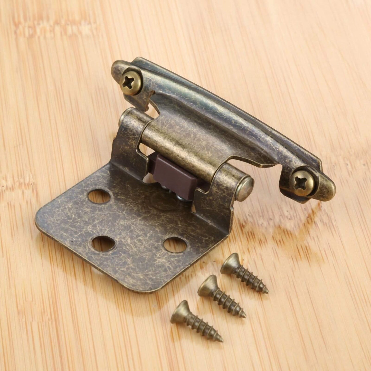 Norvo | 2 stk overlay skap hengsler selvklebende kjøkkenskap dørhengsel skap flush hengsel antikke møbelbeslag 71*38*35mm
