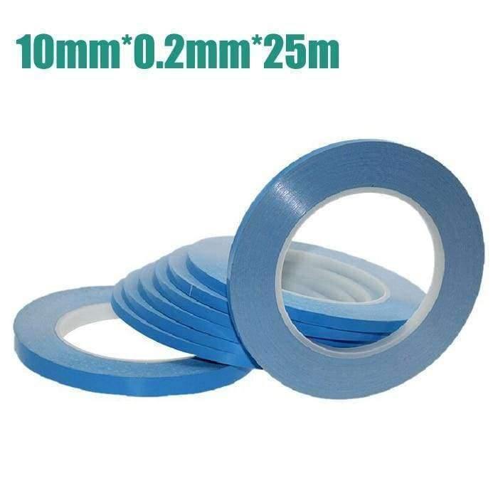Norvo | 3-25mmx25mx0.2mm høykvalitets overføringsfolie Dobbeltvinnet termisk ledende tape for Chip PCB LED kjøler gratis frakt