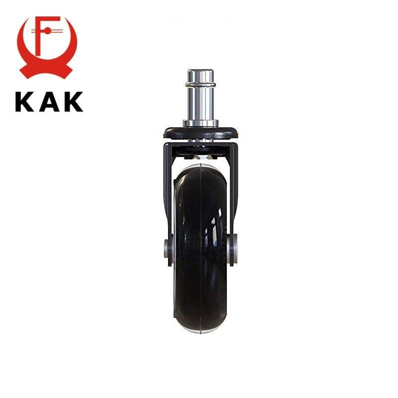 Norvo | 5PCS KAK 3" Universelle Stille Rad Kontorstol Hjul Erstatning 60KG Hjul Gummi Myk Sikker Ruller Møbelhjul Hardware