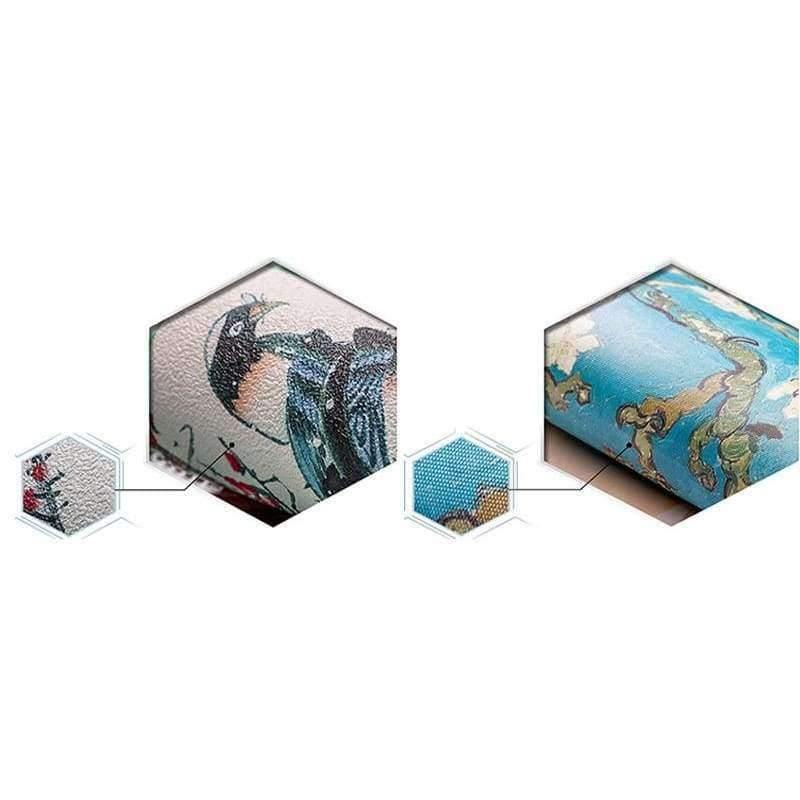 Norvo | 3D Tapet Europeisk Stil Gylden Diamant Blomst Smykke Bakgrunn Veggmalerier Hotell Stue TV Sofa Boliginnredning 3 D
