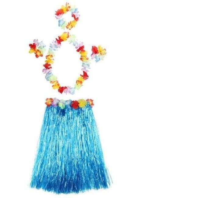 Norvo | 5PCS/Set Plastfiber Kvinner Gresskjørt Hula-Rock Hawaii Kostymer 30CM/40CM/60CM Dame Kledning Festlige & Festbehov