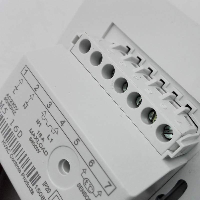 Norvo | Elektrisk gulvvarme romtermostat manuell varm kabel bruk termostat 220V 16A temperaturkontrollinstrument (1STK)