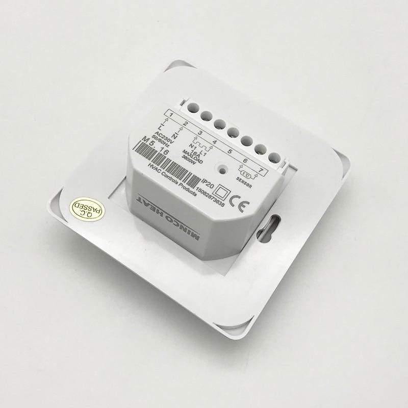 Norvo | Elektrisk gulvvarme romtermostat manuell varm kabel bruk termostat 220V 16A temperaturkontrollinstrument (1STK)