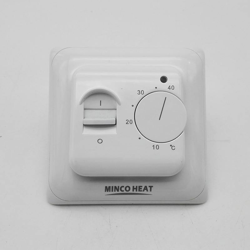 Norvo | Elektrisk gulvvarme romtermostat manuell varm kabel bruk termostat 220V 16A temperaturkontrollinstrument (1STK)