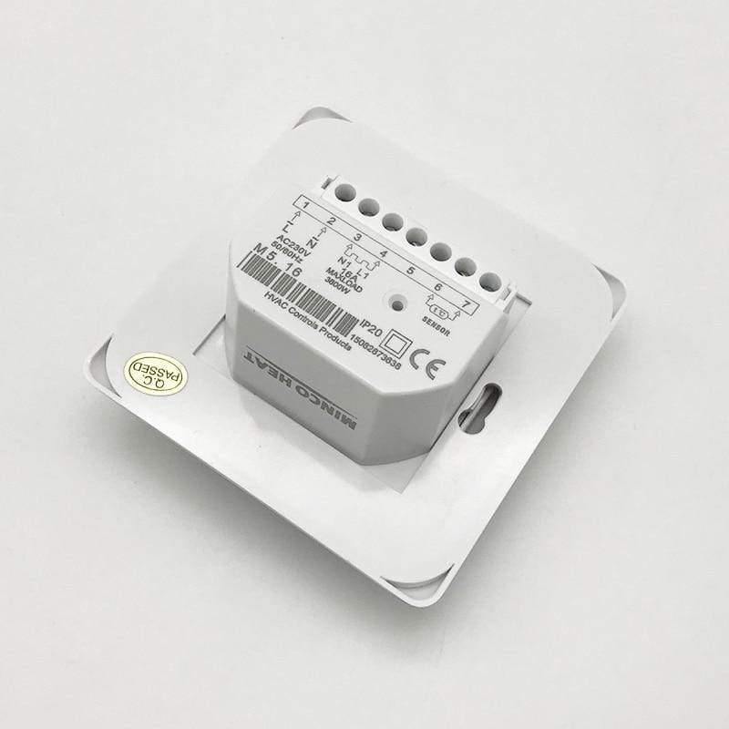 Norvo | Elektrisk gulvvarme romtermostat manuell varm kabel bruk termostat 220V 16A temperaturkontrollinstrument (1STK)