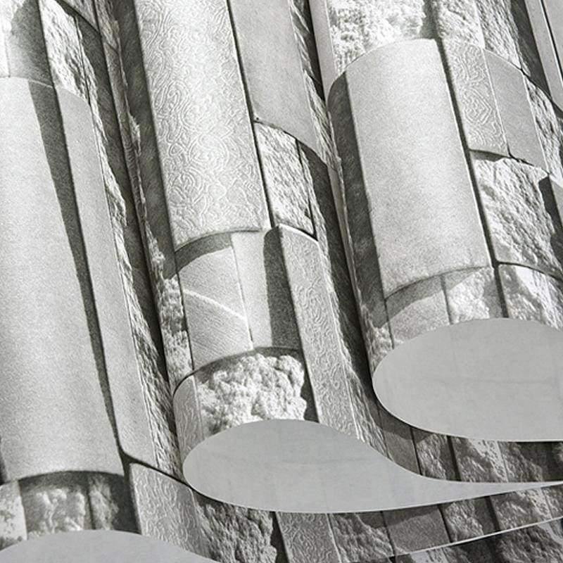 Norvo | Moderne 3D Steinflis Vegg Vlies Tapet Rull Stue Soverom Bakgrunn Veggdekorasjon Kunst Tapet Papel De Parede 3D
