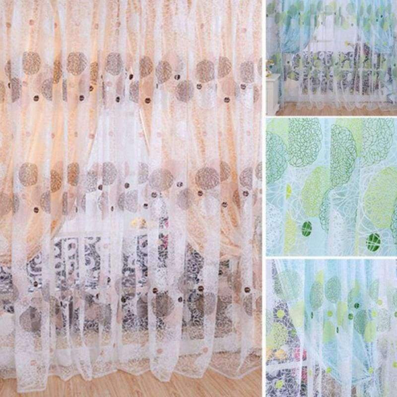 Norvo | Urijk Vogel Nest Offset Garn Ferdig Gardiner Balkong Vinduer For Stue Soverom Boutique Voile Gardiner Myggnett