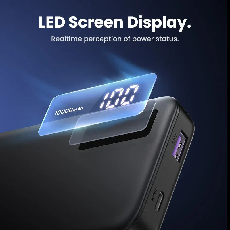 UGreen 22,5W Hurtiglading Power Bank 20000mAh - Bærbar Hurtiglading Telefon Enhet PowerBank Ekstern Batteripakke