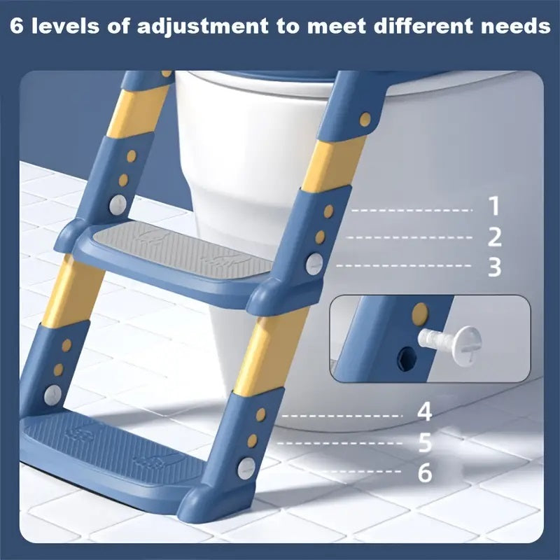 Norvo | Sammenleggbar Potty Trainer Sete med Stige for Småbarn