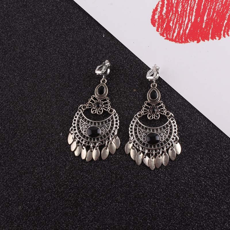 Norvo | 5 fargede dusk vintage clips øreringer uten piercing