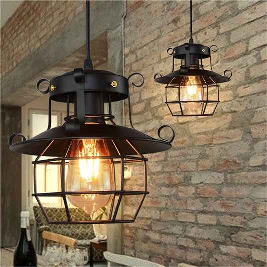 Norvo | Retro antikk industriell taklampe