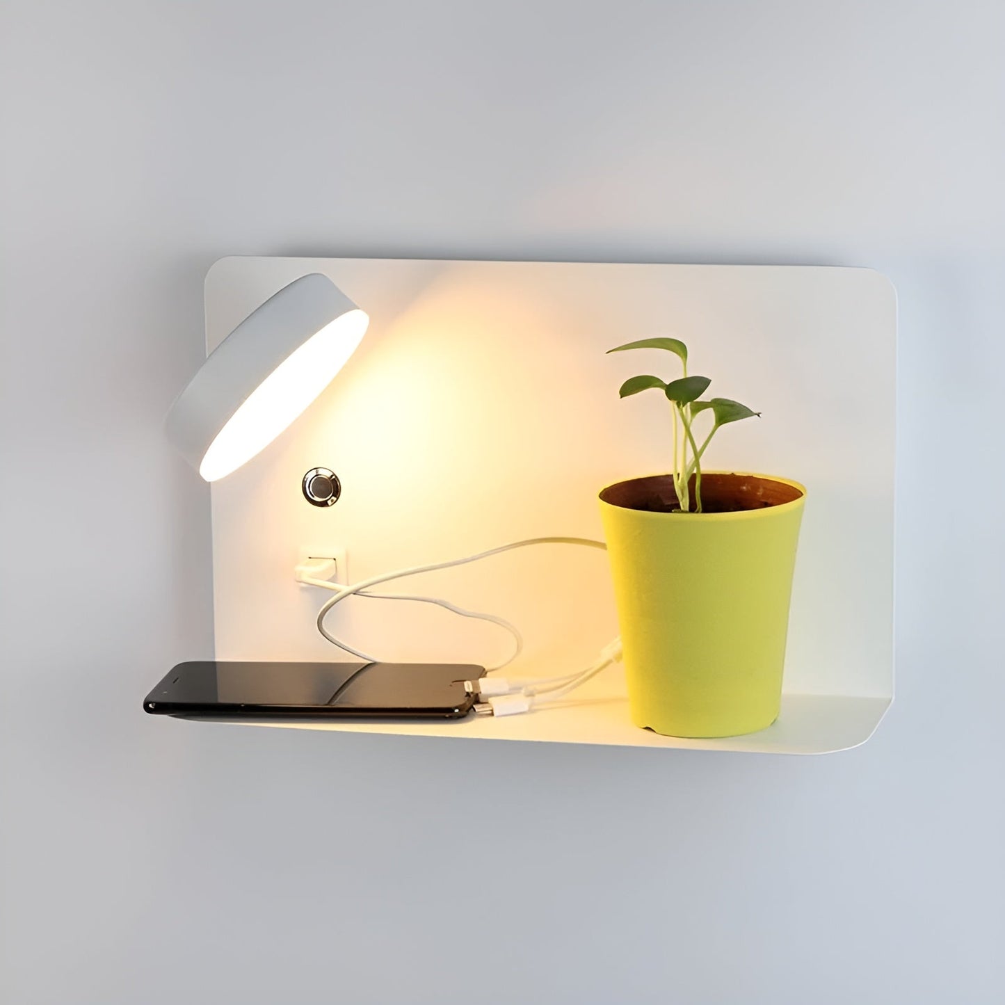 Norvo | Vegglampe – Oppladbar eleganse med USB LED-belysning for en luksuriøs atmosfære