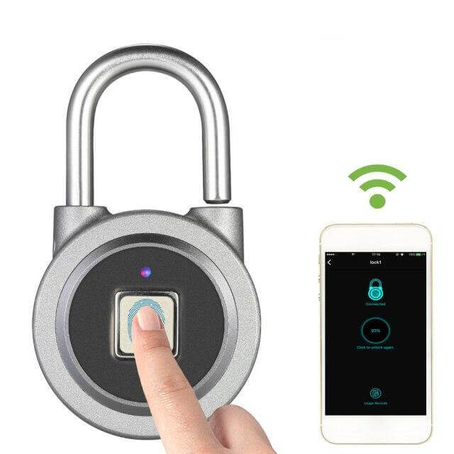 Norvo | Smarter Tyveribeskyttelse Fingeravtrykk Nøkkelfri Hengelås