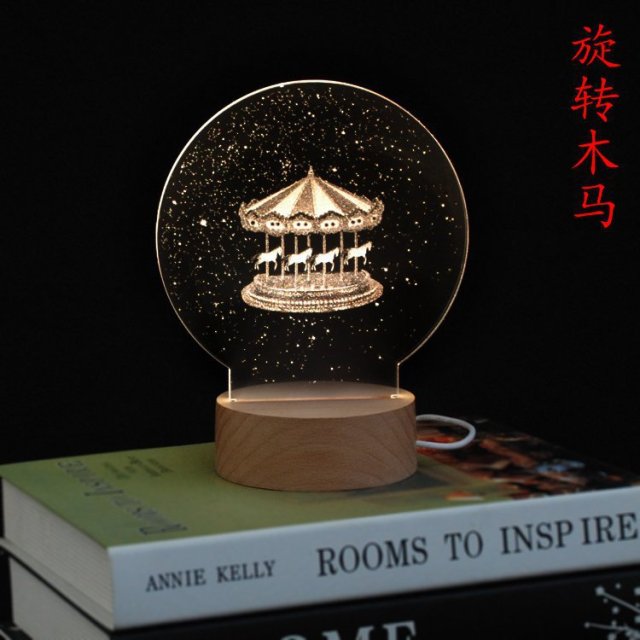 Norvo | 3D LED Måne Lampe Atmosfære Natt Lys