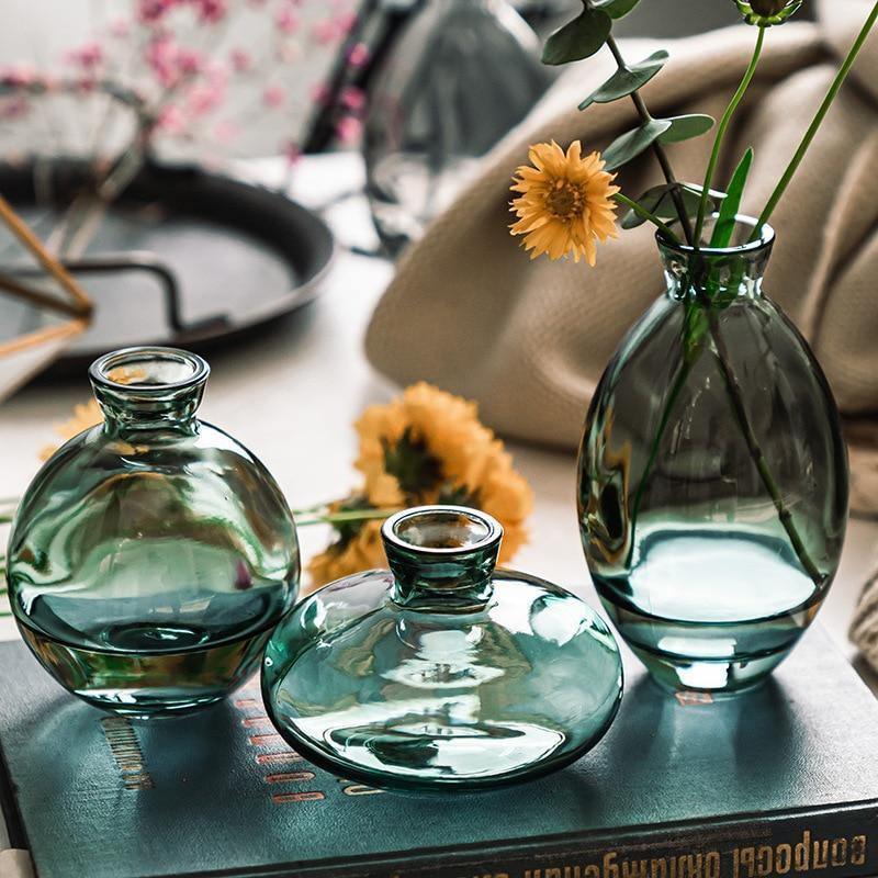 Norvo | TrioVase Glassvase Sett | Stilig Design | Perfekt Dekorasjon | Tilgjengelig i forskjellige farger