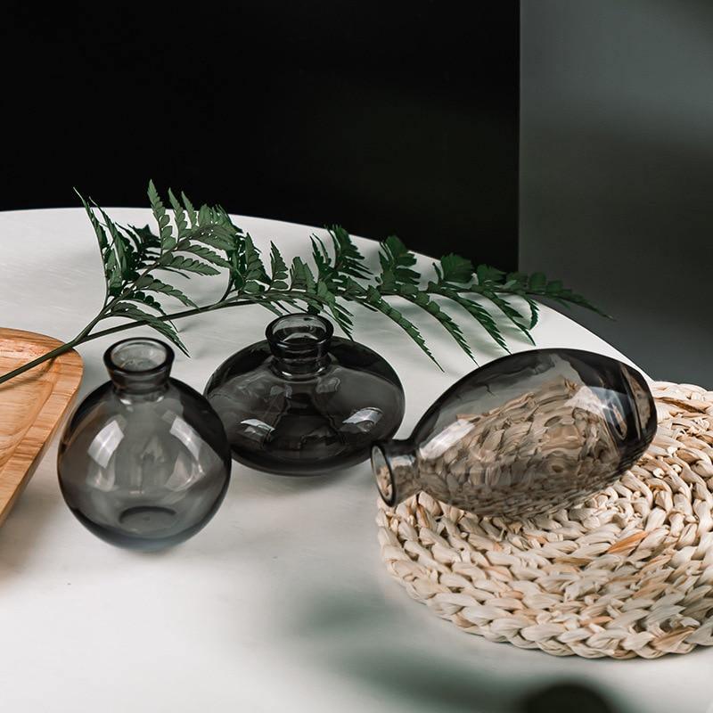 Norvo | TrioVase Glassvase Sett | Stilig Design | Perfekt Dekorasjon | Tilgjengelig i forskjellige farger