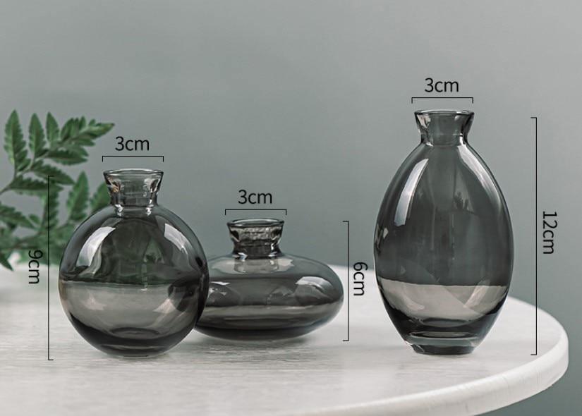 Norvo | TrioVase Glassvase Sett | Stilig Design | Perfekt Dekorasjon | Tilgjengelig i forskjellige farger