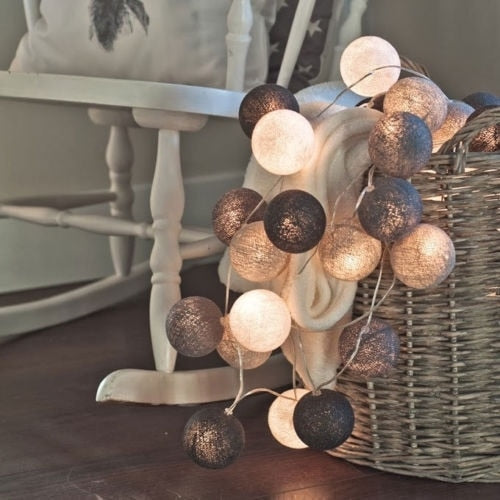 Norvo | LED Bomull Ball Lysstyrker