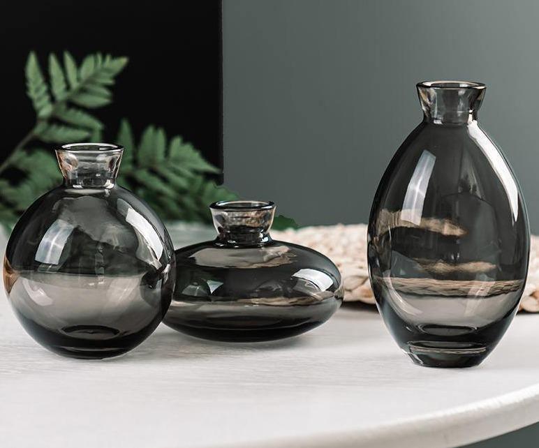 Norvo | TrioVase Glassvase Sett | Stilig Design | Perfekt Dekorasjon | Tilgjengelig i forskjellige farger