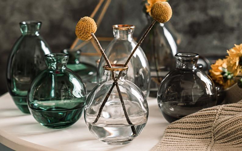 Norvo | TrioVase Glassvase Sett | Stilig Design | Perfekt Dekorasjon | Tilgjengelig i forskjellige farger