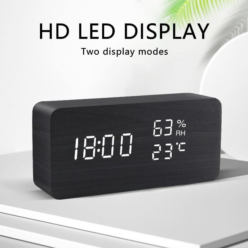 Norvo | LED vekkerklokke i tre kubusform