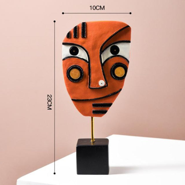 Norvo | Abstrakt Pop Art Ansikt Hjem Skulptur