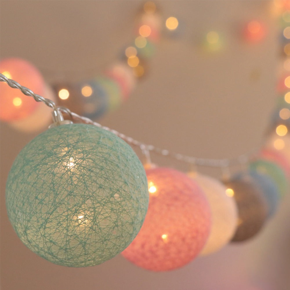 Norvo | LED Bomull Ball Lysstyrker