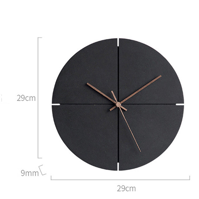 Norvo | Elegant Nordisk Minimalistisk Treveggklokke