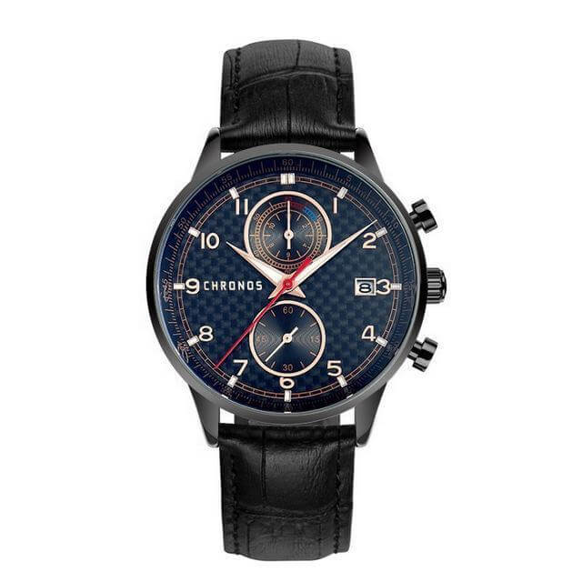 Norvo | Montre Luksus Ekte Lær Stropp Klokke