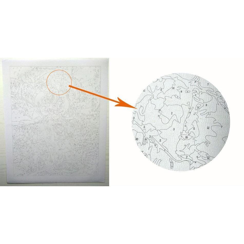 Norvo | Europeiske Blomster - Van-Go Mal- Etter- Nummer Sett