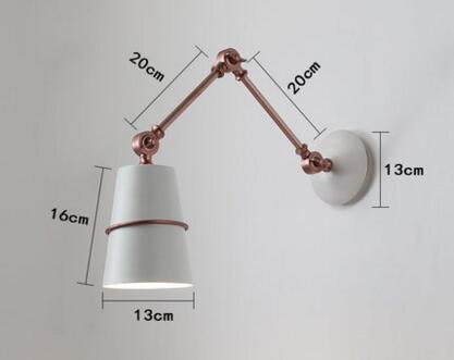 Norvo | Nordisk Jern Sving Lang Arm Moderne Vegglampe