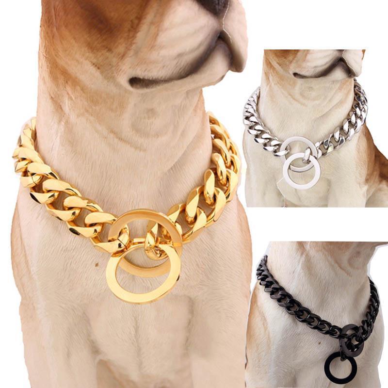 Norvo | Store Hip Hop Kjeder Hundehalsbånd 15mm