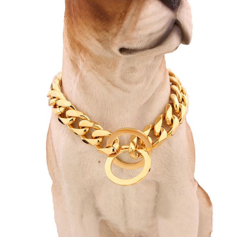 Norvo | Store Hip Hop Kjeder Hundehalsbånd 15mm