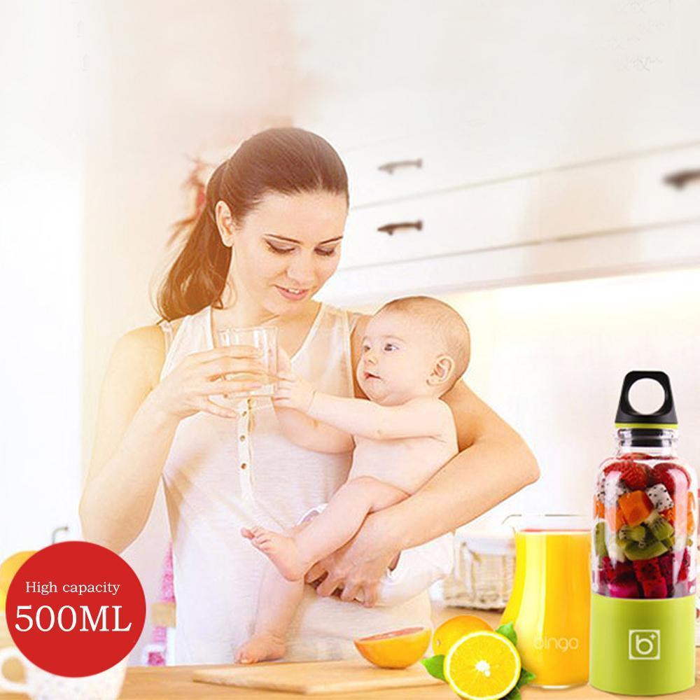 Norvo | Bærbar Elektrisk Juicer USB Oppladbar Blender Mikser Flaske