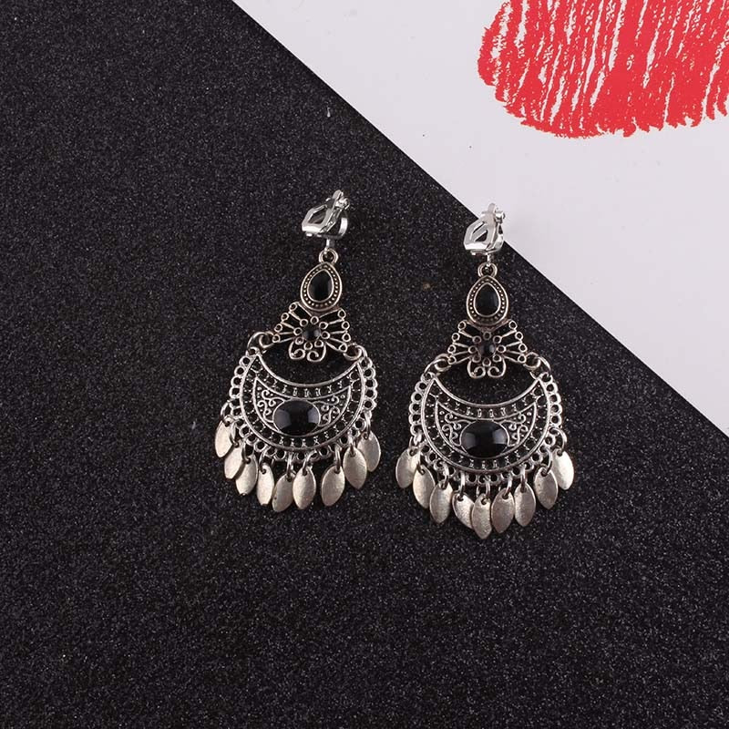 Norvo | 5 fargede dusk vintage clips øreringer uten piercing
