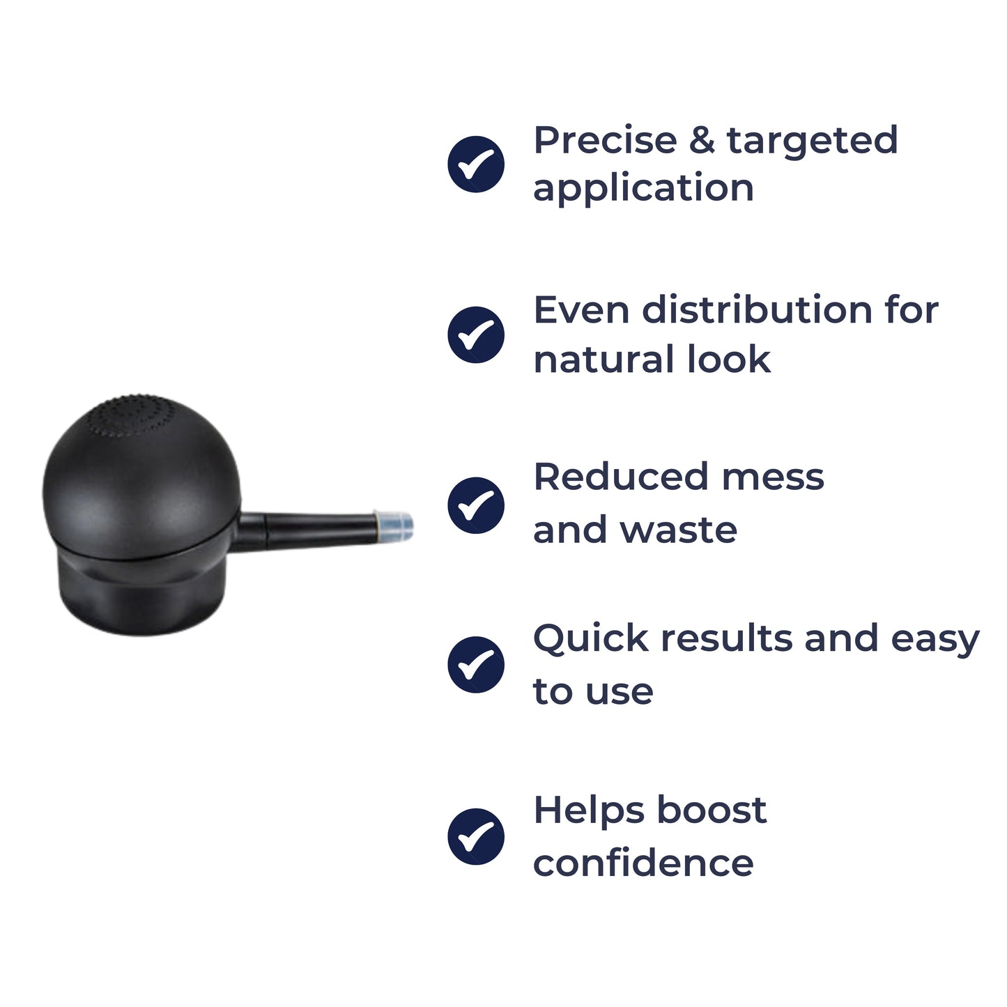 Precision Dyse Pumpe – Fin Spray Kontroll – Rask Naturlig Dekning for Tynnende Hår Norvo