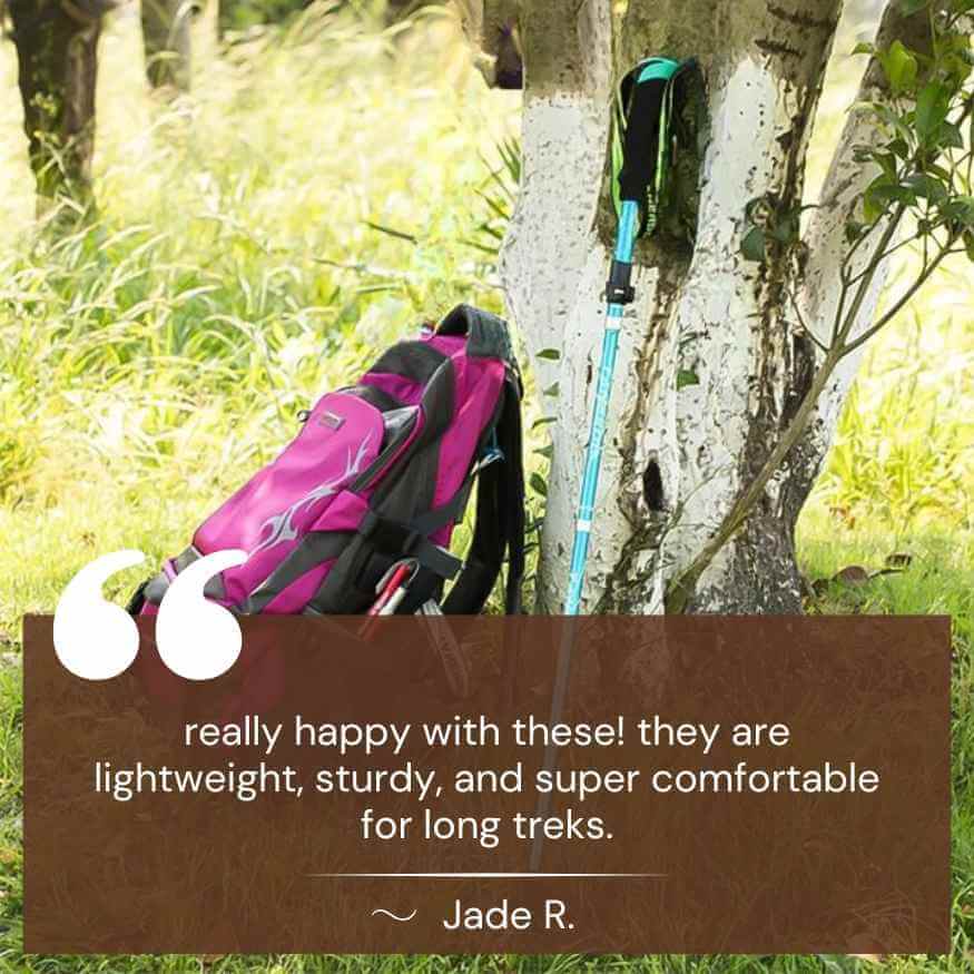 Norvo | Ergonomiske Turstaver | Ultralett, Justerbare & Anti-Sklis Griff for Fotturer, Turer & Ryggsekk Eventyr