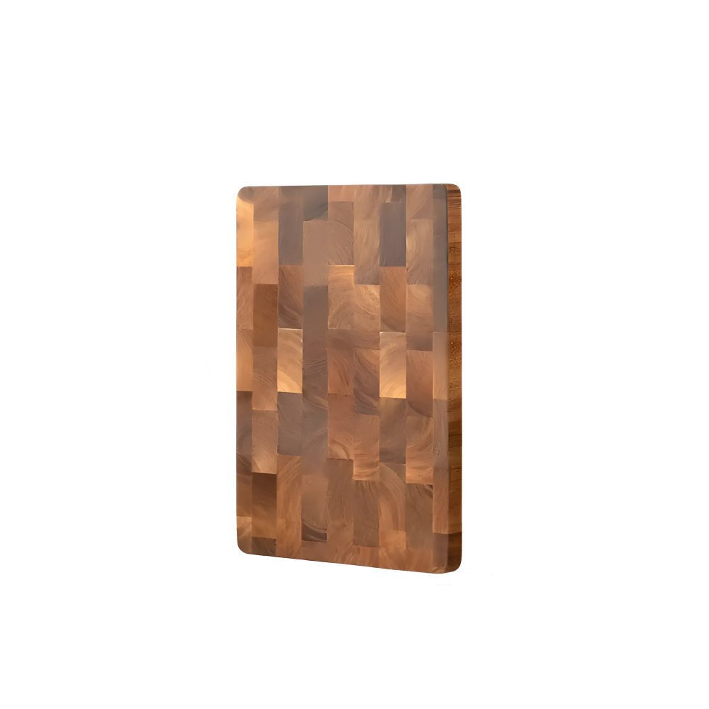 Norvo | TIMBERSERVE – Antibakteriell Akasie Tre Skjærefjøl med Elegant Sjakkbrettdesign