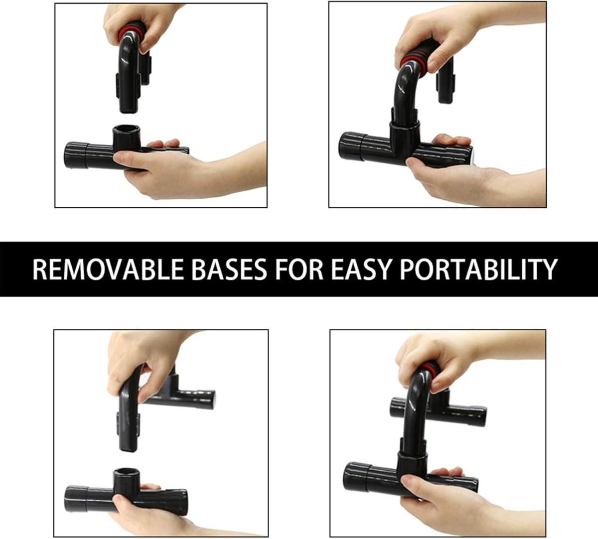 Norvo | Pushmaster Ergonomiske Push-Up Stenger – Håndleddsvennlige, Rutschfaste Pushup Håndtak for Dypere Trening – Bærbare & Holdbare for Hjemme- eller Treningssentertrening
