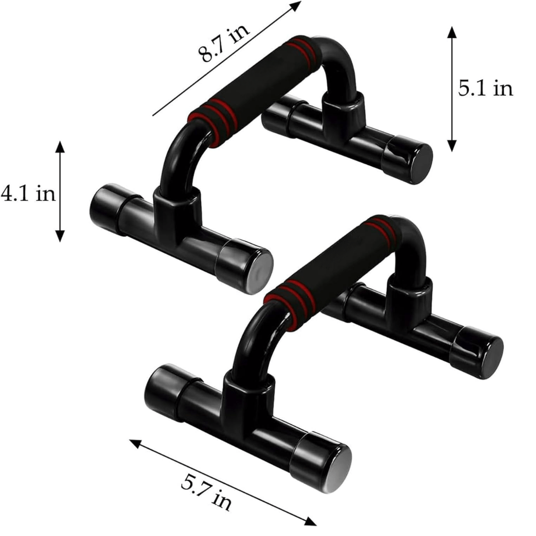 Norvo | Pushmaster Ergonomiske Push-Up Stenger – Håndleddsvennlige, Rutschfaste Pushup Håndtak for Dypere Trening – Bærbare & Holdbare for Hjemme- eller Treningssentertrening