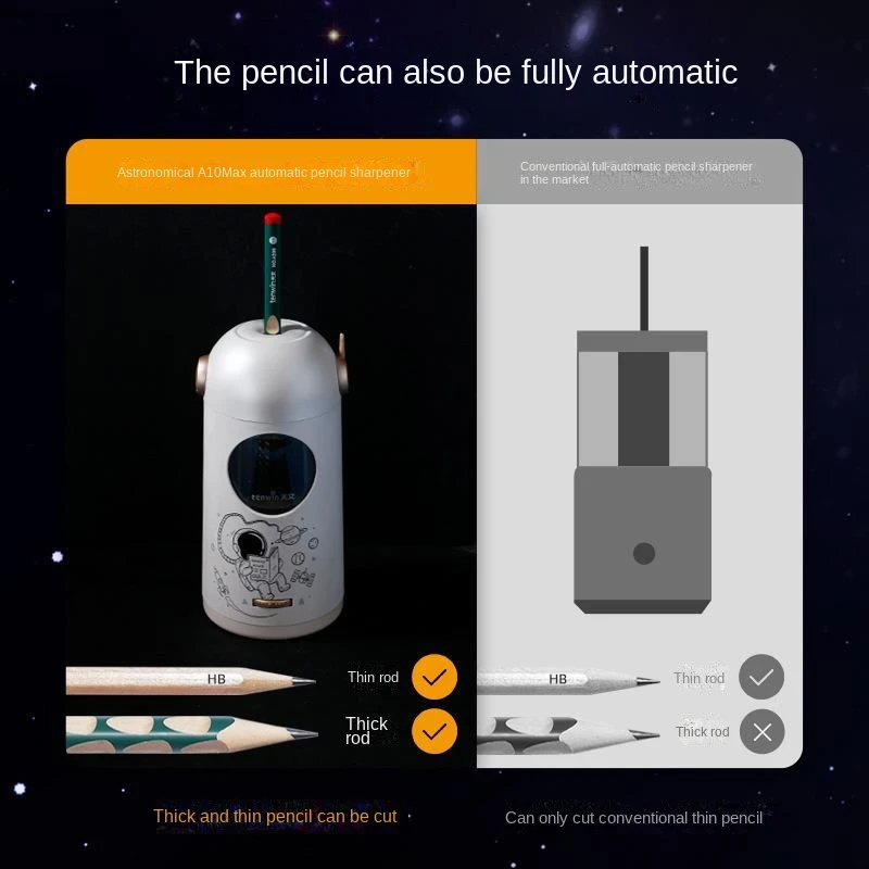 Norvo | Cosmo Astronaut Automatisk Elektrisk Blyantspisser