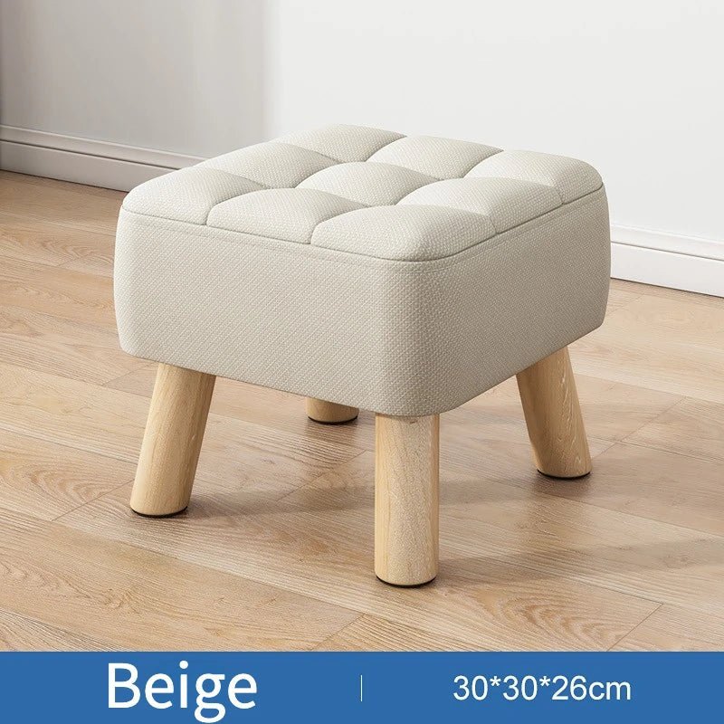 Norvo | Polstret ottoman pult i retro stil i pastellfarger