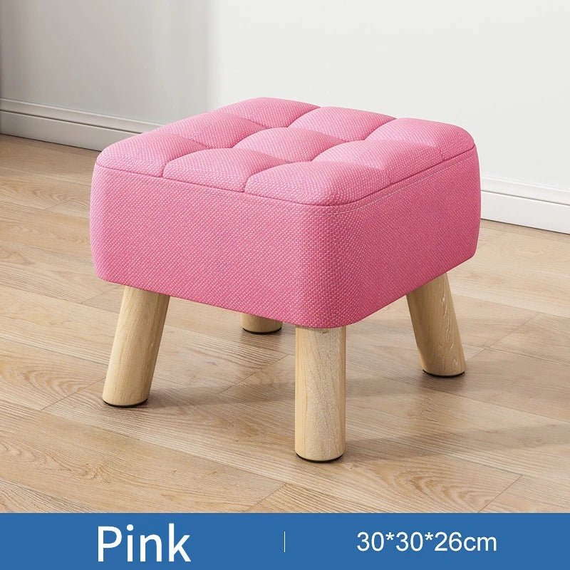 Norvo | Polstret ottoman pult i retro stil i pastellfarger
