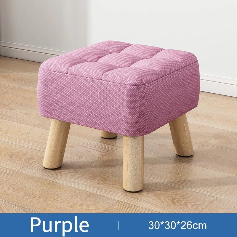 Norvo | Polstret ottoman pult i retro stil i pastellfarger