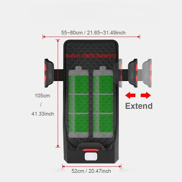 Norvo | RIDENOVA – All-in-One Sykkel Gadget med USB Power Bank & Lys Kontroll