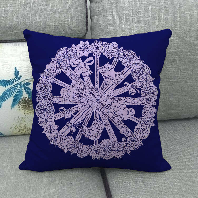 18" Cojines Merry Xmas Sofa Pute Deksel Tilbehør Hjem Sofa Dekor Putehylse Norvo