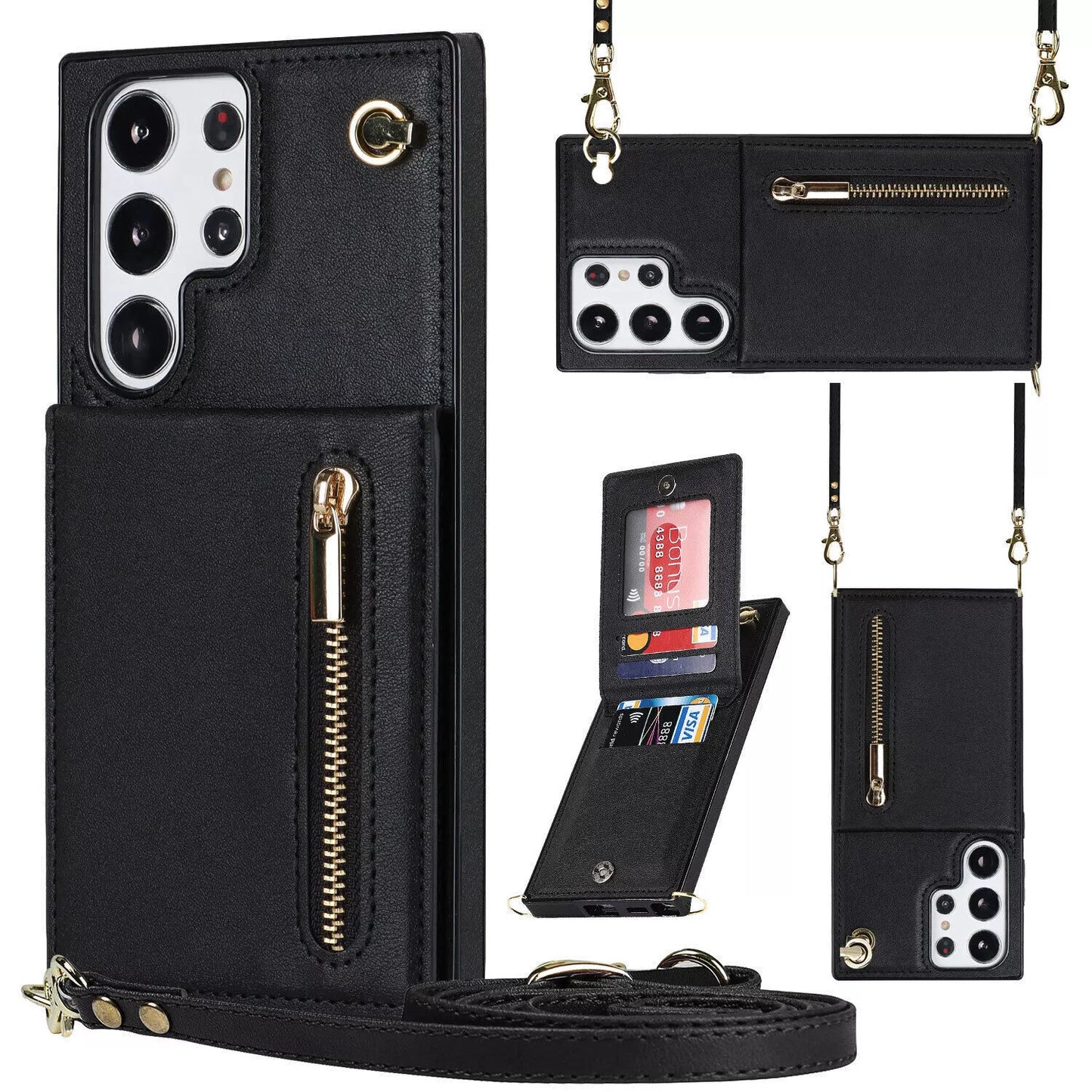 Norvo | 3i1 Telefonveske med kort- og myntlomme crossbody veske