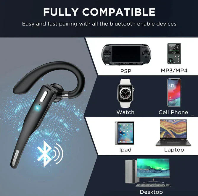 Norvo | Trucker Dual Mic Trådløse Bluetooth 5.1 Støyreduserende Hodetelefoner & Ørepropper