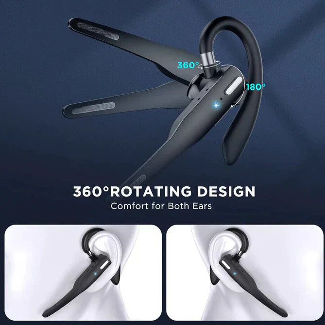 Norvo | Trucker Dual Mic Trådløs Bluetooth 5.1 Støydempende Headset/Ørepropper
