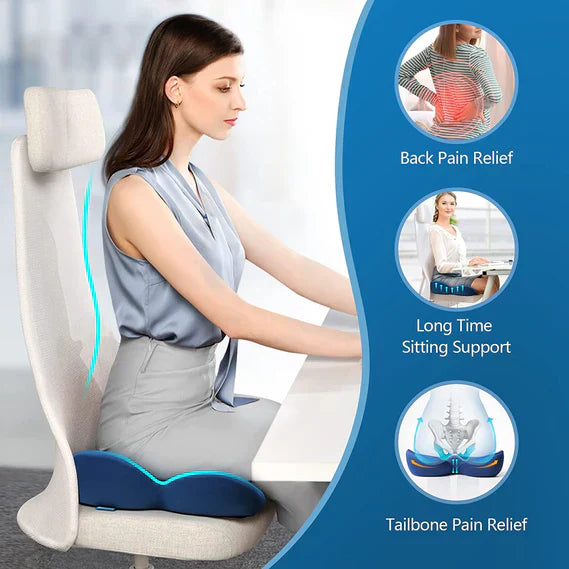 Norvo | OrthoSeat Minne Skum Setepute – Halebein, Isjias & Lumbal Smerte Lindringspute